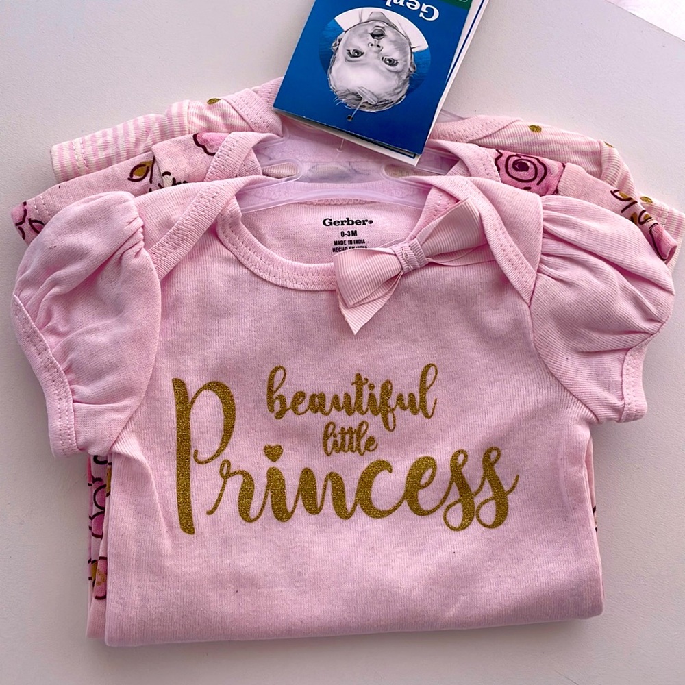 0-3 months Babygirl onesies
